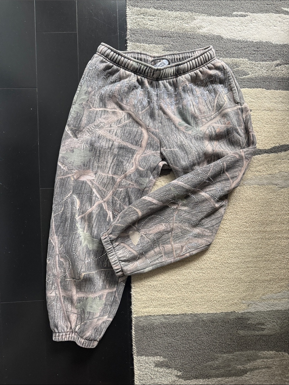 Named Collective Enemy Rhinestone Sweatpants Camo M